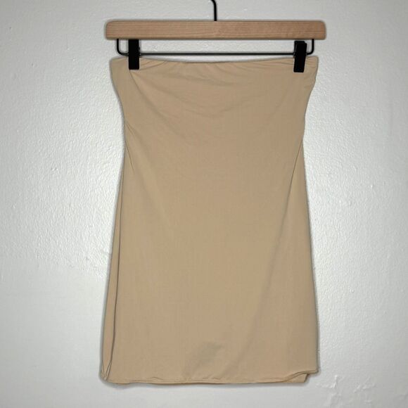 Spanx Womens Bottom Shapewear High Waist Large Nude Half Waist Smoothing Elastic - Picture 1 of 6